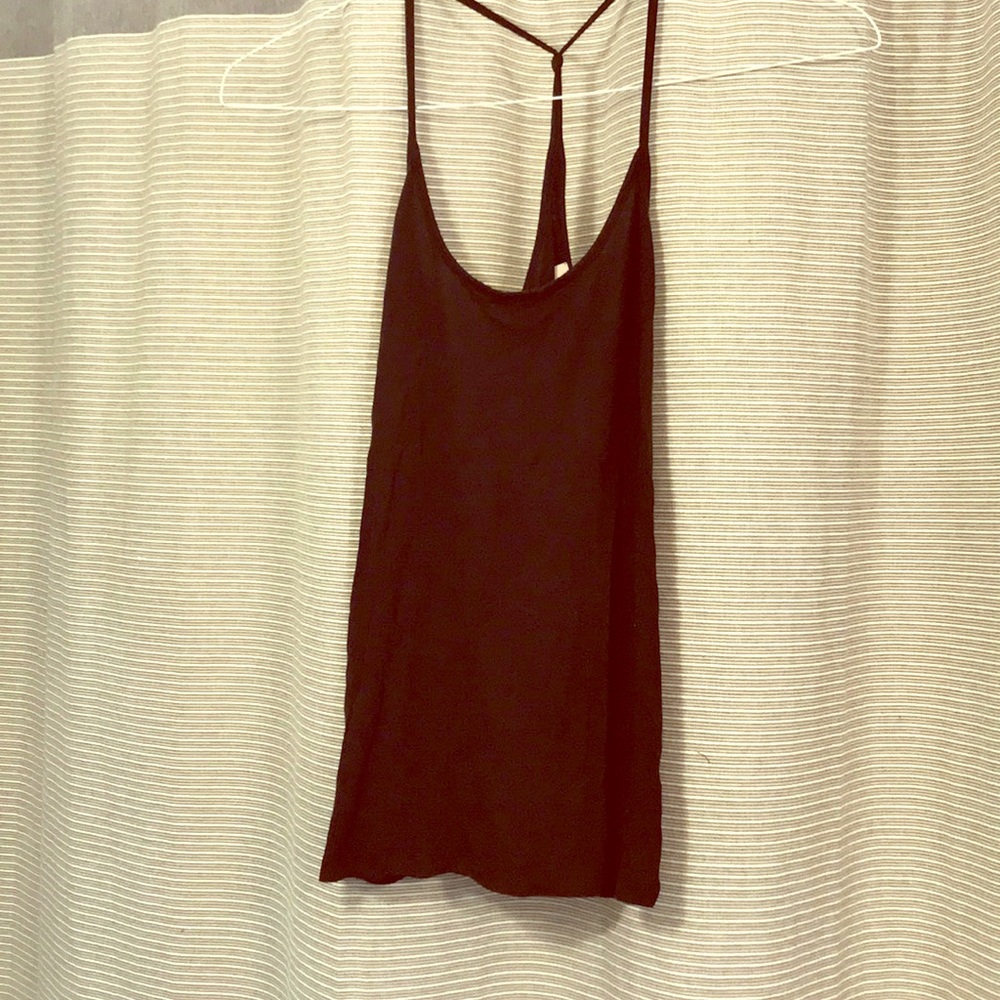 Black tank top